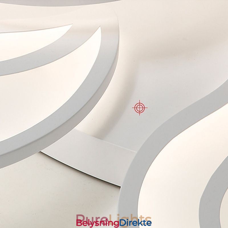 Taklampe I Akryl Med Blomstermotiv