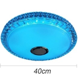 Innfelt Taklampe Med Fjernkontroll Og Appkontroll, Bluetooth-Høyttalerlampe