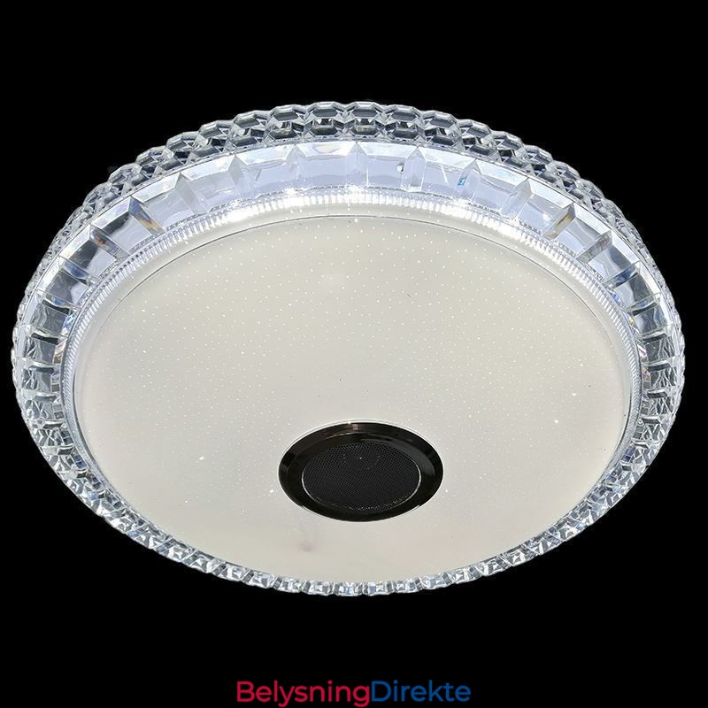 Innfelt Taklampe Med Fjernkontroll Og Appkontroll, Bluetooth-Høyttalerlampe