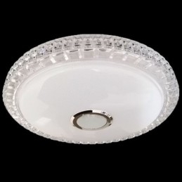 Innfelt Taklampe Med Fjernkontroll Og Appkontroll, Bluetooth-Høyttalerlampe