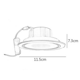 Downlight Bluetooth-Høyttalerlampe For Mobiltelefon Smart Taklampe