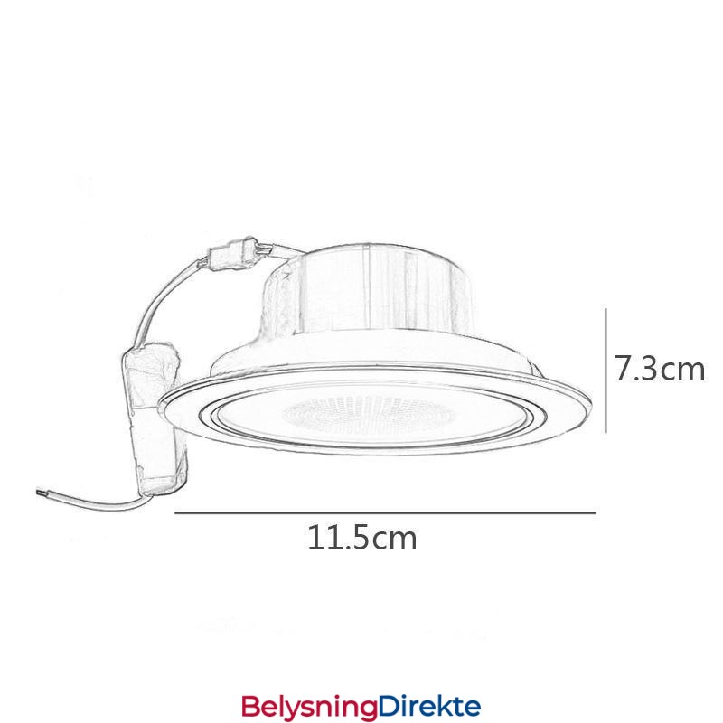 Downlight Bluetooth-Høyttalerlampe For Mobiltelefon Smart Taklampe
