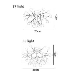 Nordisk Minimalistisk Innfelt Taklampe Dekorativ Lampe