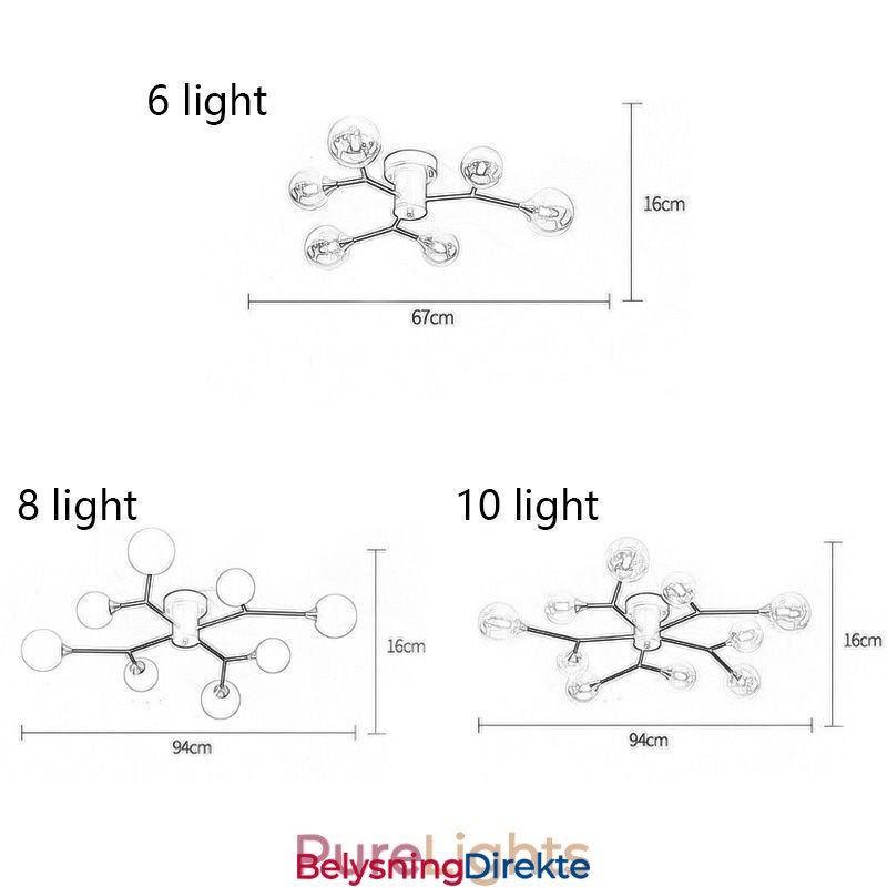 Glass Ball, Innfelt Magic Bean-Taklampe