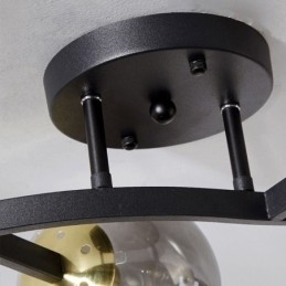 Moderne Minimalistisk Gren Innfelt Glasskuletaklampe