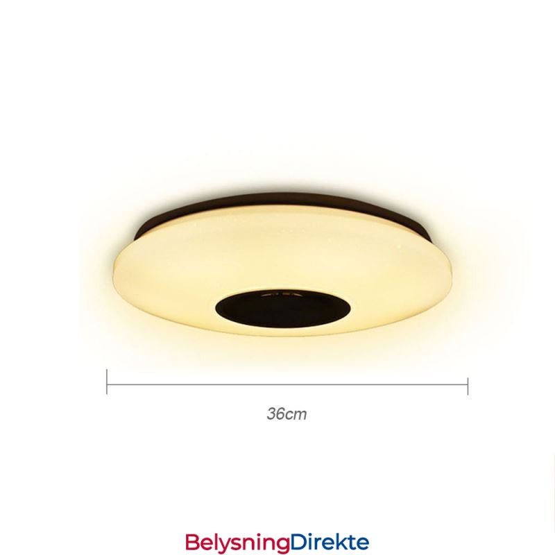 Fargerik Taklampe Med Innfelt Montering Og Timerfunksjon For Bluetooth-Høyttaler