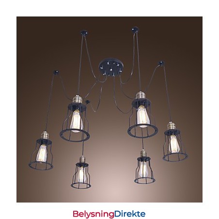 Tradisjonell Klassisk Vintage Mini-Stil Lysekrone Med Maling