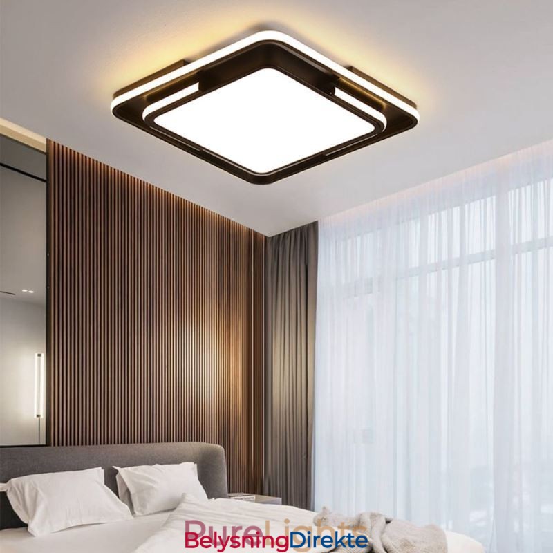 Moderne, Enkel, Innfelt Taklampe, Firkantet Akryllampe