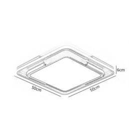 Moderne, Enkel, Innfelt Taklampe, Firkantet Akryllampe