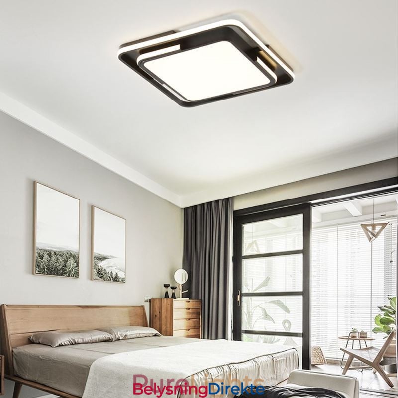 Moderne, Enkel, Innfelt Taklampe, Firkantet Akryllampe