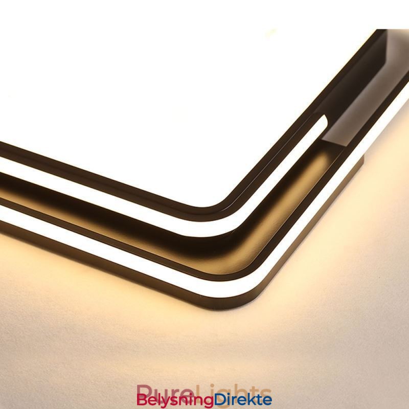 Moderne, Enkel, Innfelt Taklampe, Firkantet Akryllampe