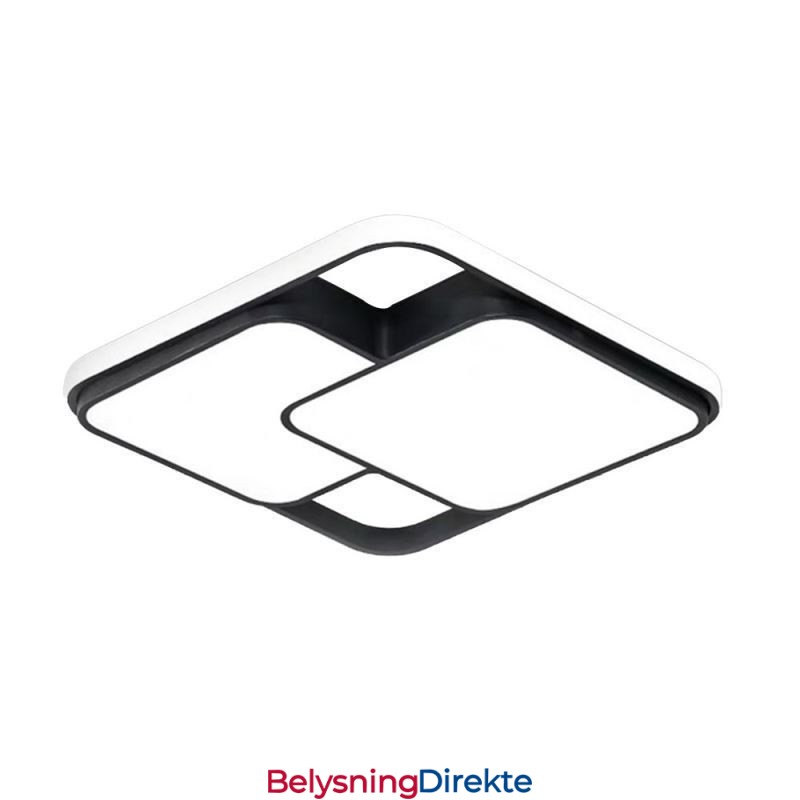 Moderne Geometrisk Innfelt Taklampe I Akryl