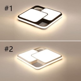 Moderne Geometrisk Innfelt Taklampe I Akryl