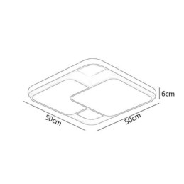 Moderne Geometrisk Innfelt Taklampe I Akryl