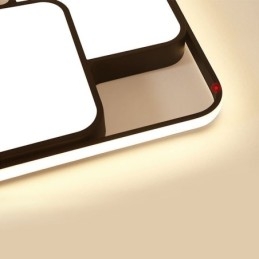 Moderne Geometrisk Innfelt Taklampe I Akryl