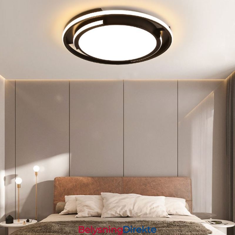 Moderne Minimalistisk Innfelt Taklampe Sirkulær Takarmatur