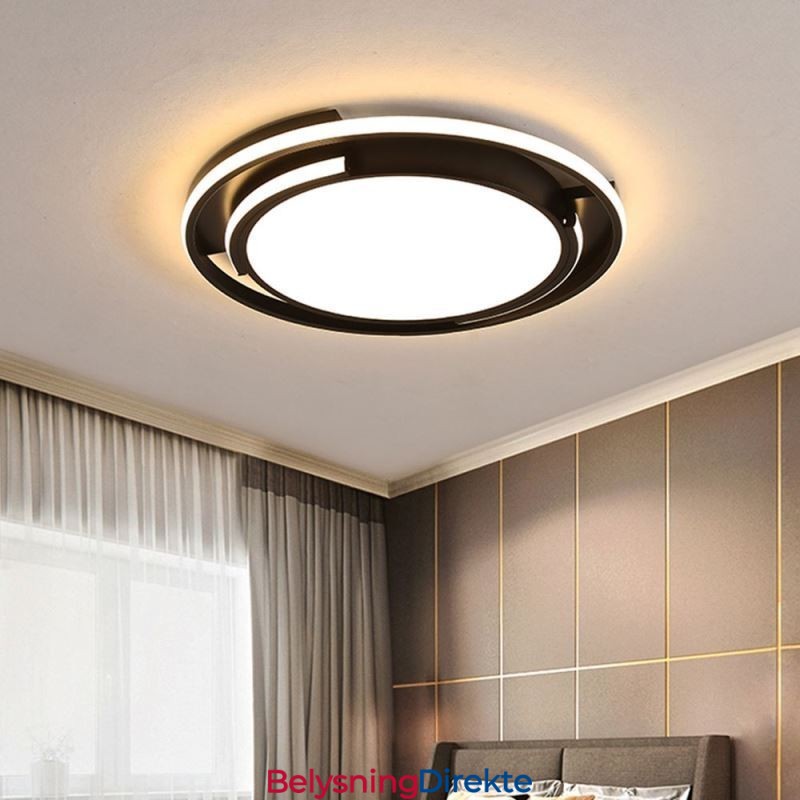 Moderne Minimalistisk Innfelt Taklampe Sirkulær Takarmatur