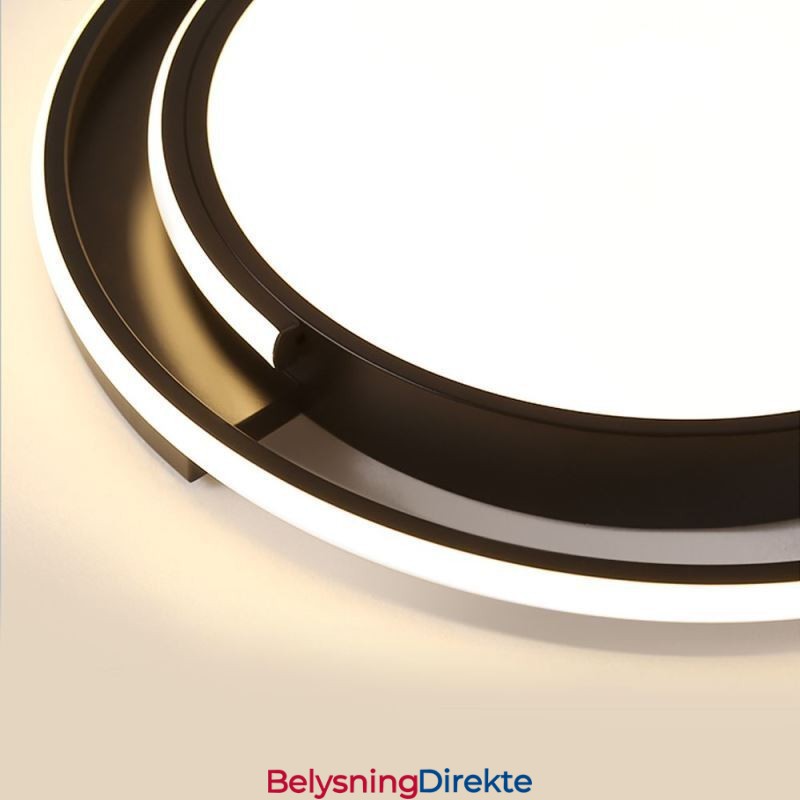 Moderne Minimalistisk Innfelt Taklampe Sirkulær Takarmatur