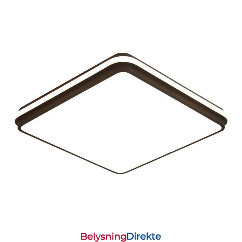 Minimalistisk Firkantet Innfelt Taklampe Moderne Akrylbelysning