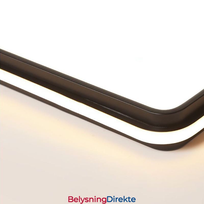 Minimalistisk Firkantet Innfelt Taklampe Moderne Akrylbelysning