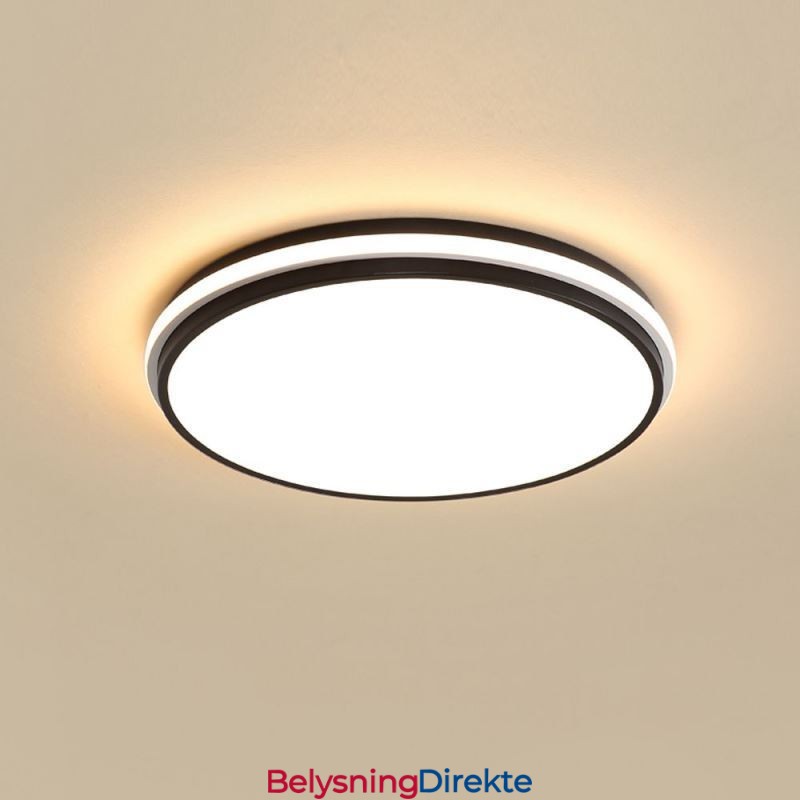 Minimalistisk Sirkulær Innfelt Taklampe Moderne Akrylbelysning