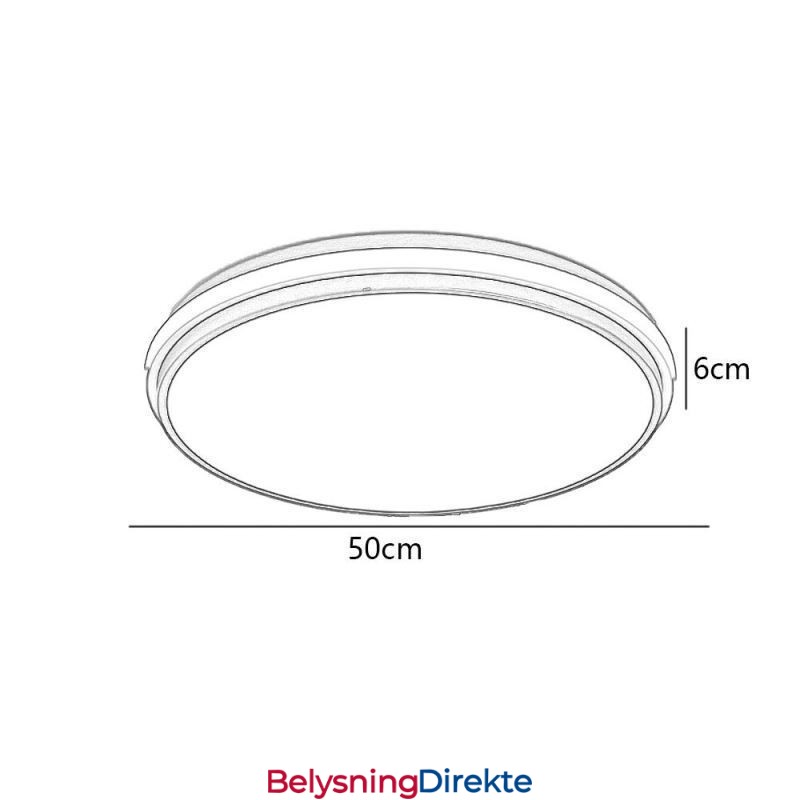Minimalistisk Sirkulær Innfelt Taklampe Moderne Akrylbelysning