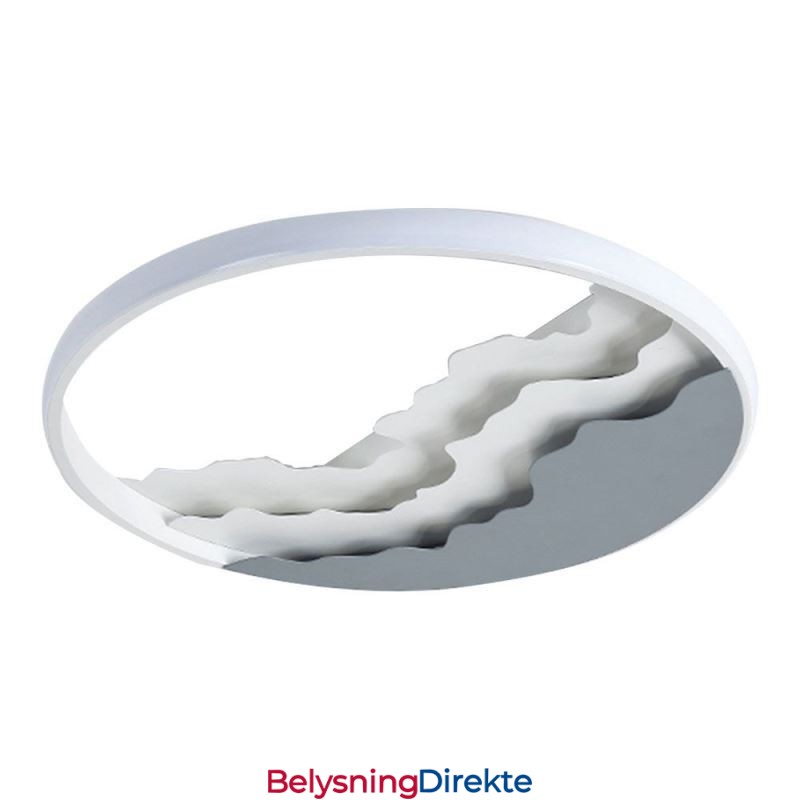 Rund, Innfelt, Unik, Bølgeformet Akryl Taklampe