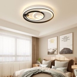 Overlappende Rund Innfelt Taklampe Moderne Akryllampe