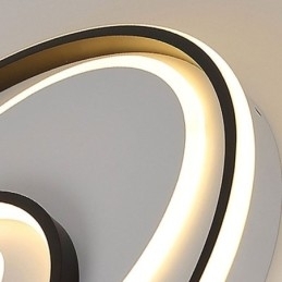 Overlappende Rund Innfelt Taklampe Moderne Akryllampe