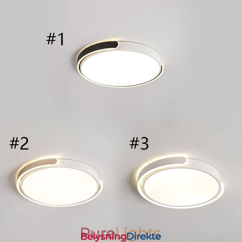 Rund Akryl Taklampe Med Innfelt Montering