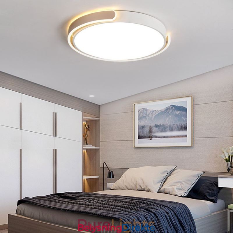 Rund Akryl Taklampe Med Innfelt Montering