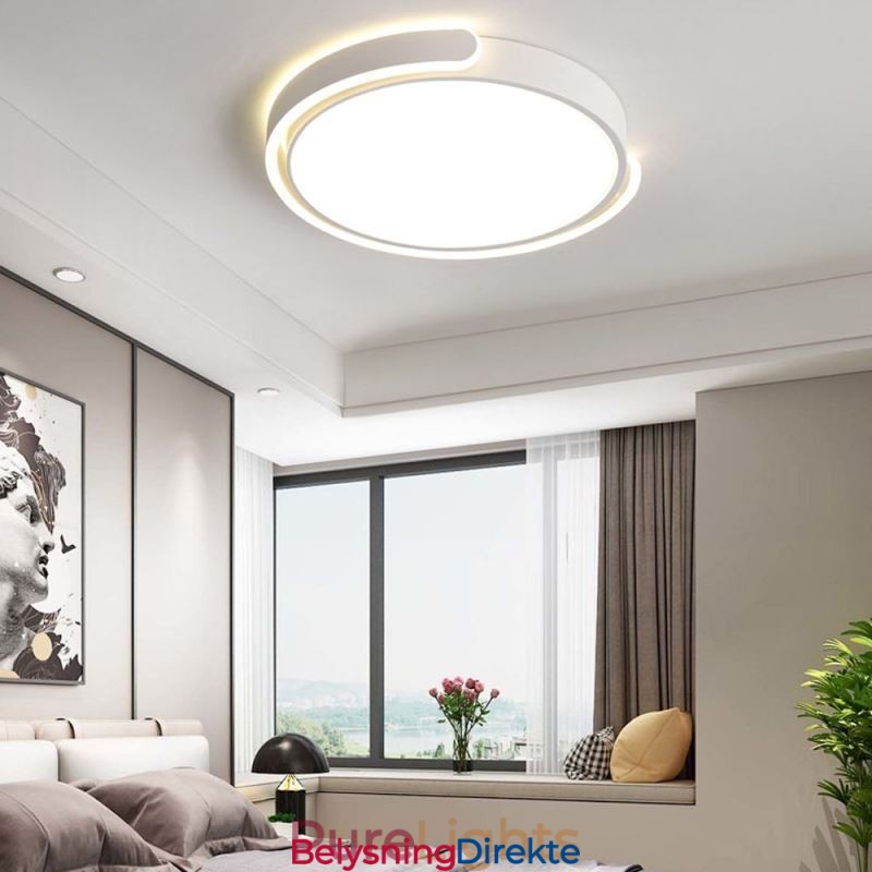 Rund Akryl Taklampe Med Innfelt Montering