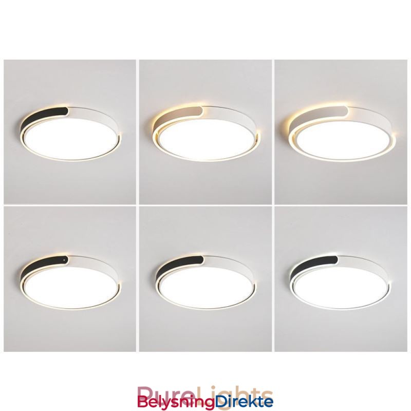 Rund Akryl Taklampe Med Innfelt Montering