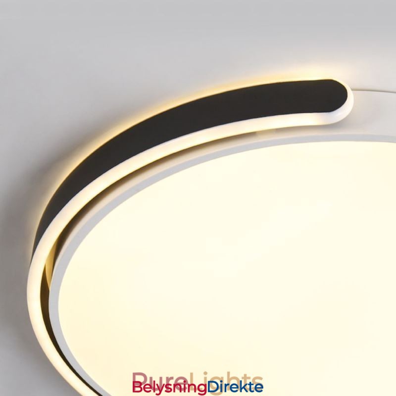 Rund Akryl Taklampe Med Innfelt Montering