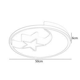 Måne- Og Stjernelampe I Innfelt Tak