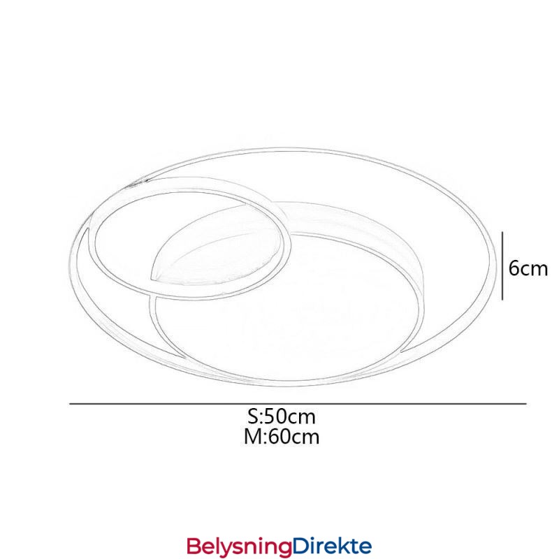 Moderne Sirkulær Innfelt Taklampe