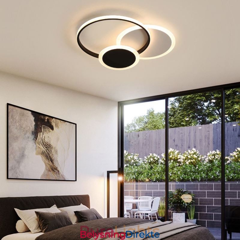 Rund, Innfelt Lampe, Moderne Akryl Taklampe