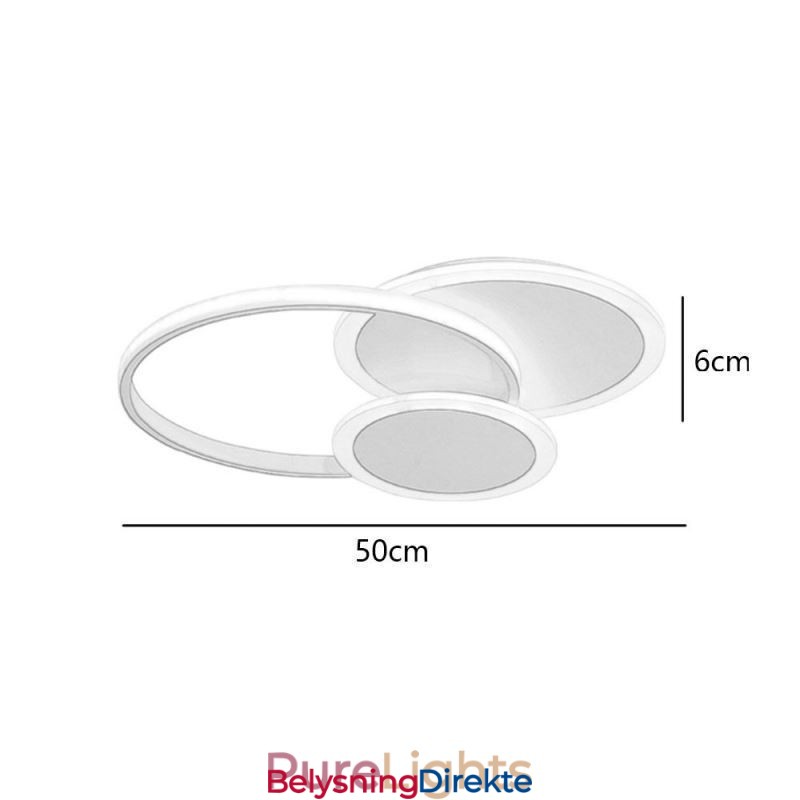 Rund, Innfelt Lampe, Moderne Akryl Taklampe