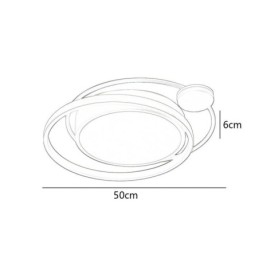 Moderne Sirkulær Innfelt Taklampe