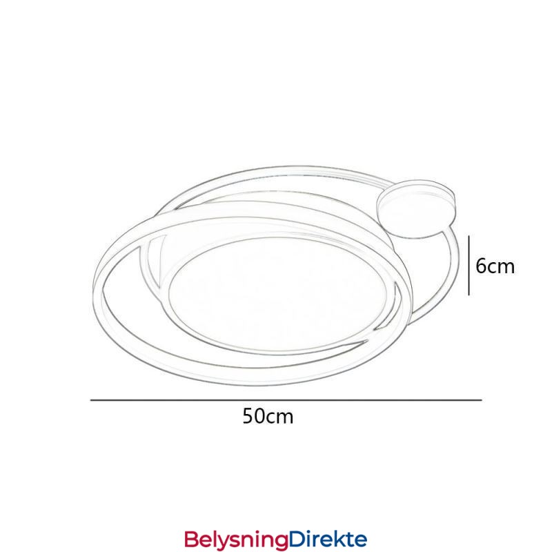 Moderne Sirkulær Innfelt Taklampe