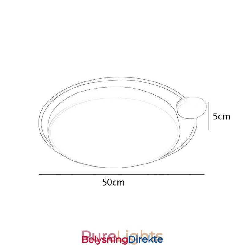 Enkel, Rund, Innfelt Lampe I Akryl