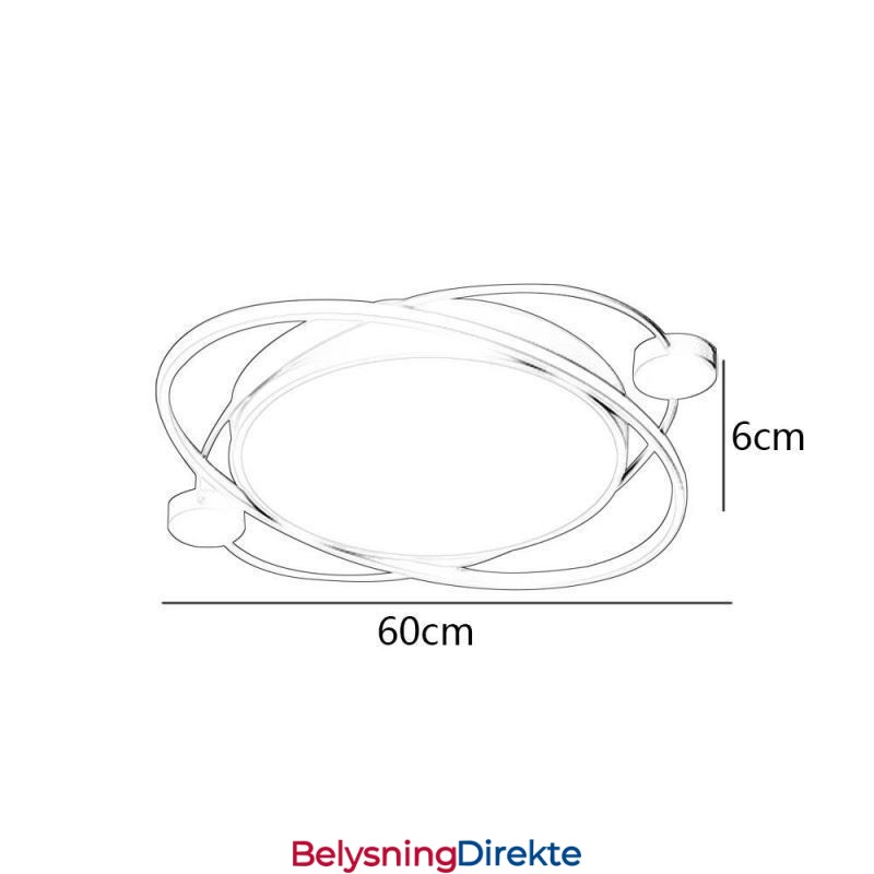 Moderne Taklampe Planet Innfelt Taklampe