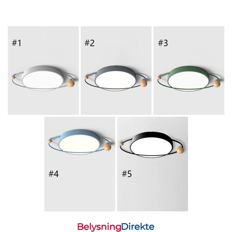 Moderne Rund Taklampe Planet Innfelt Lampe