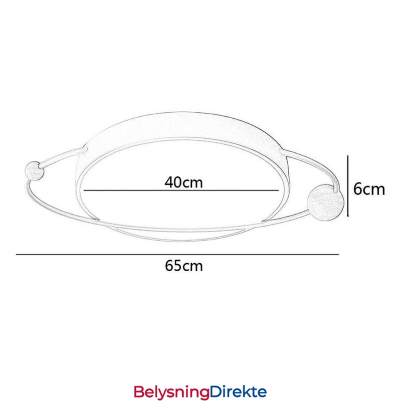 Moderne Rund Taklampe Planet Innfelt Lampe