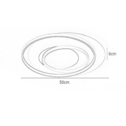 Uregelmessig Rund Innfelt Taklampe