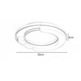 Sirkulær Innfelt Lampe I Akryl