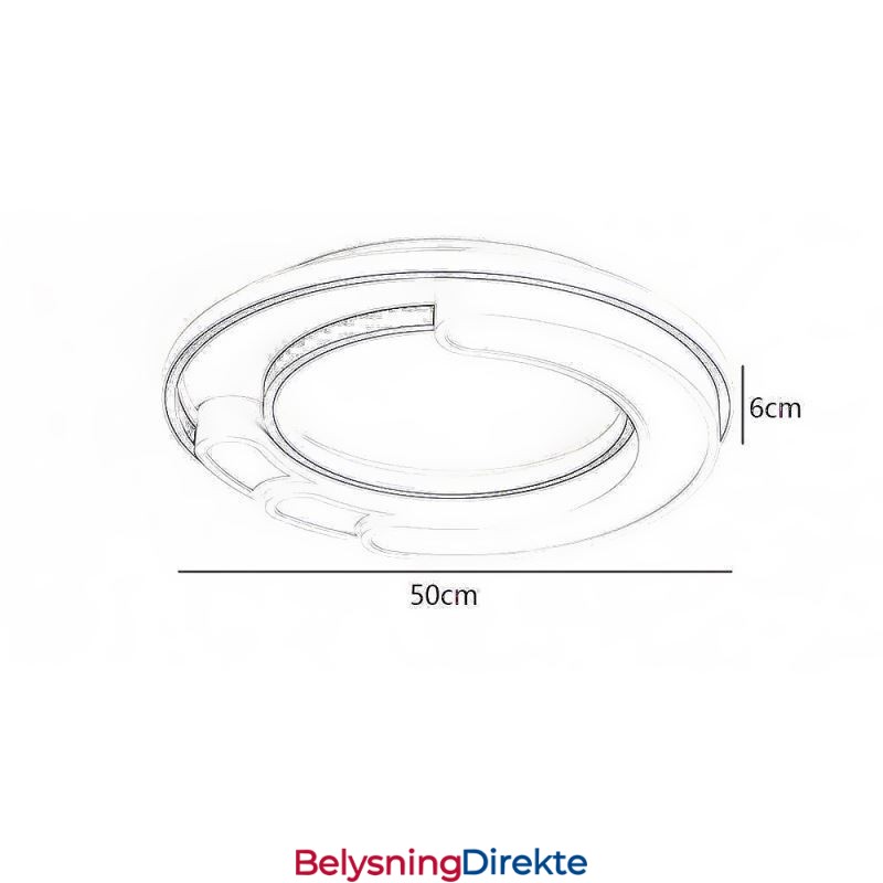 Sirkulær Innfelt Lampe I Akryl