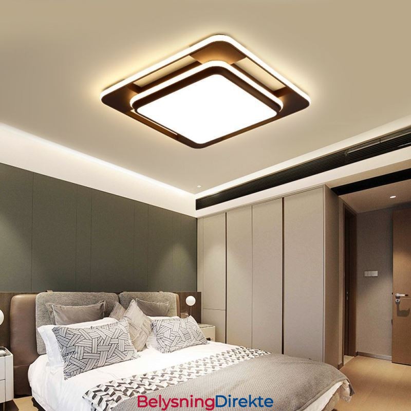 Moderne Minimalistisk Innfelt Belysning Firkantet Taklampe