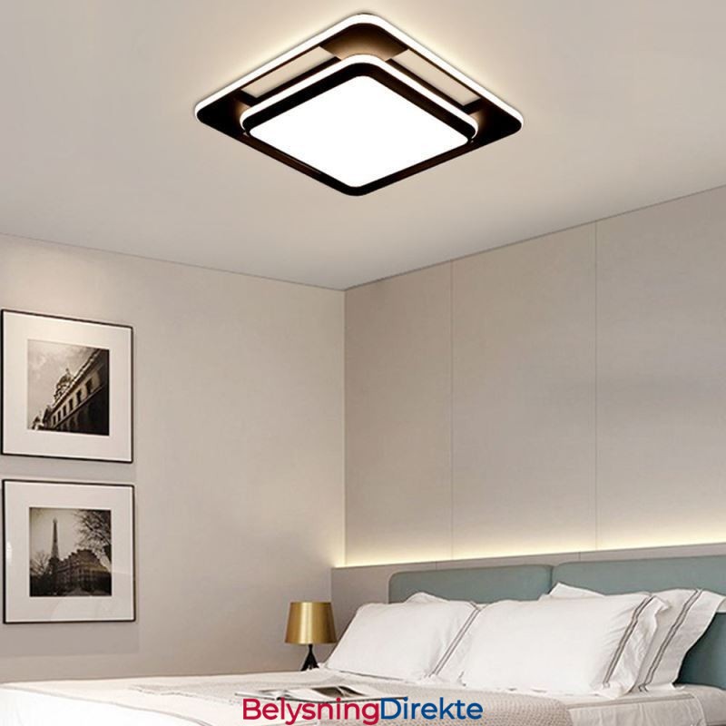 Moderne Minimalistisk Innfelt Belysning Firkantet Taklampe