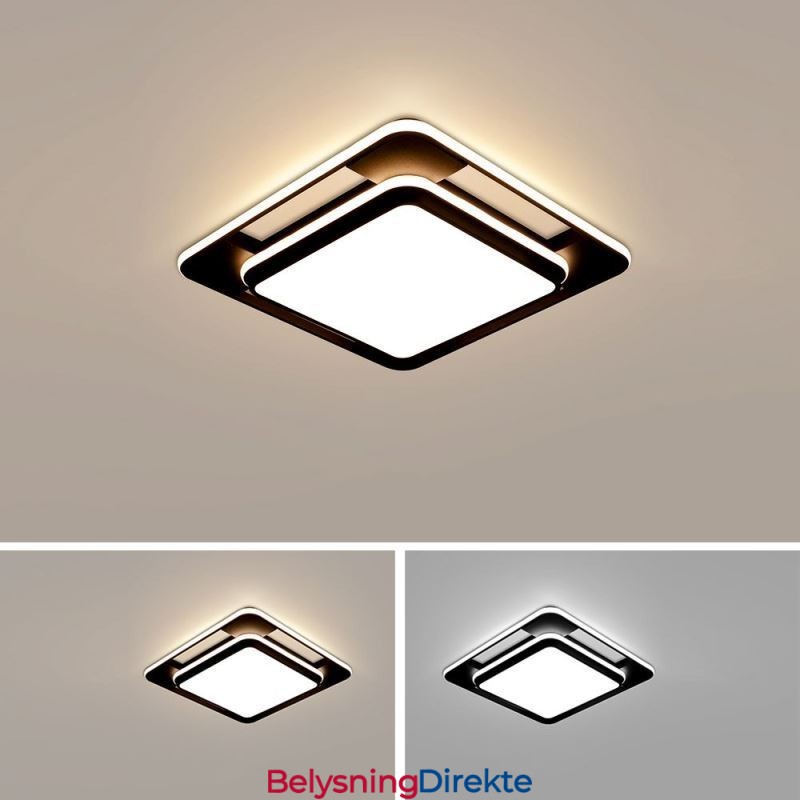 Moderne Minimalistisk Innfelt Belysning Firkantet Taklampe